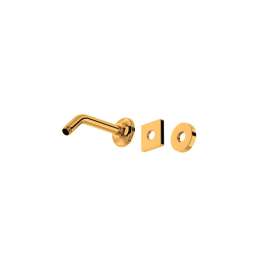 1440/6IB 7-in Reach Wall Mount Shower Arm, Italian Brass