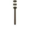 1505/12TCB 13-in Ceiling Mount Shower Arm, Tuscan Brass