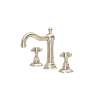 A1409XMSTN-2 Acqui Column Spout Widespread Bathroom Faucet with Cross Handle, Satin Nickel