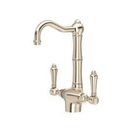 A1680LMSTN-2 Acqui Single Hole Column Spout Bar and Food Prep Faucet, Satin Nickel