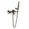 A2202LMTCB Lombardia Wall Mount Exposed Tub Set with Handshower with Metal Lever Handle, Tuscan Brass
