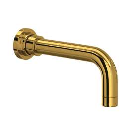 A2203ULB Lombardia Wall Mount Tub Spout, Unlacquered Brass