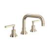 A2218LMSTN-2 Lombardia U-Spout Widespread Bathroom Faucet with Metal Lever Handle, Satin Nickel