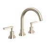 A2228LMSTN-2 Lombardia C-Spout Widespread Bathroom Faucet with Metal Lever Handle, Satin Nickel