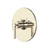 A4214LMPN Lombardia Thermostatic Trim Plate without Volume Control with Metal Lever Handle, Polished Nickel