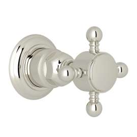 A4912XMPNTO Trim for Volume Control and 4-Port Dedicated Diverter with Cross Handle, Polished Nickel