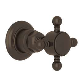 A4912XMTCBTO Trim for Volume Control and 4-Port Dedicated Diverter with Cross Handle, Tuscan Brass