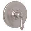 A4914LMSTN Trim Plate without Volume Control with Metal Lever Handle, Satin Nickel
