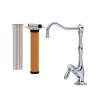 AKIT1435LMAPC-2 Acqui Column Spout Filter Faucet with Metal Lever Handle, Polished Chrome