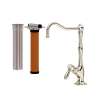 AKIT1435LMPN-2 Acqui Column Spout Filter Faucet with Metal Lever Handle, Polished Nickel