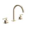 AP08D3LMSTN Apothecary Widespread Bathroom Faucet with C-Spout & Lever Handle, Satin Nickel