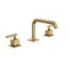 AP09D3LMAG Apothecary Widespread Bathroom Faucet with U-Spout & Lever Handle, Antique Gold
