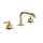 AP09D3LMAG Apothecary Widespread Bathroom Faucet with U-Spout & Lever Handle, Antique Gold