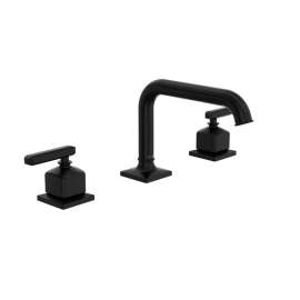 AP09D3LMMB Apothecary Widespread Bathroom Faucet with U-Spout & Lever Handle, Matte Black