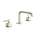 AP09D3LMPN Apothecary Widespread Bathroom Faucet with U-Spout & Lever Handle, Polished Nickel