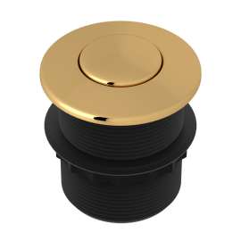 AS425IB Air Activated Switch Button Only for Waste Disposal, Italian Brass