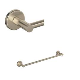 LO1/18STN Lombardia 18-in Wall Mount Single Towel Bar, Satin Nickel