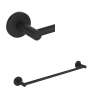 LO1/24MB Lombardia 24-in Wall Mount Single Towel Bar, Matte Black