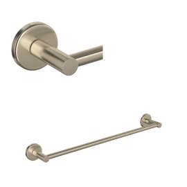 LO1/24STN Lombardia 24-in Wall Mount Single Towel Bar, Satin Nickel