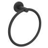LO4MB Lombardia Wall Mount Towel Ring, Matte Black