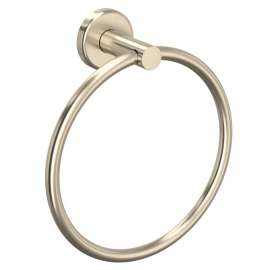 LO4STN Lombardia Wall Mount Towel Ring, Satin Nickel