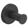 LO7MB Lombardia Wall Mount Single Robe Hook, Matte Black
