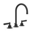 MB-2019LMMB-2 Graceline C-Spout Widespread Bathroom Faucet with Metal Lever Handle, Matte Black