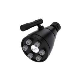 MB0190MB Graceline 3-in 6-Jet Adjustable Showerhead, Matte Black