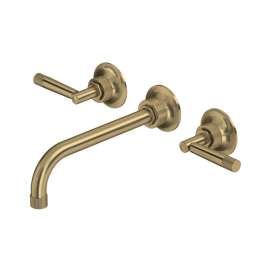 MB2037LMAGTO Graceline Wall Mount Tub Filler, Antique Gold