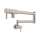 QL66L-STN-2 Modern Pot Filler with Metal Lever Handle, Satin Nickel