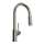 R7519PN Lux Side Handle Bar and Food Prep Stainless Steel Pulldown Faucet with Lever Handle, Polished Nickel
