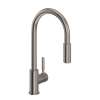 R7520STN Lux Side Handle Stainless Steel Pulldown Kitchen Faucet with Lever Handle, Satin Nickel