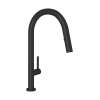 R7581LMMB-2 Lux Modern Pulldown Kitchen Faucet with Metal Lever Handle, Matte Black