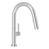 R7581SLMAPC-2 Lux Modern Pulldown Bar and Food Prep Faucet with Metal Lever Handle, Polished Chrome