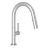 R7581SLMSS-2 Lux Modern Pulldown Bar and Food Prep Faucet with Metal Lever Handle, Stainless Steel