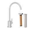 RKIT7517APC Lux C-Spout Filter Faucet with Metal Lever Handle, Polished Chrome