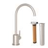 RKIT7517SB Lux C-Spout Filter Faucet with Metal Lever Handle, Brushed Stainless Steel