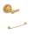 ROT1/18IB 18-in Wall Mount Single Towel Bar, Italian Brass