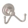 ROT7DSTN Wall Mount Double Robe Hook, Satin Nickel
