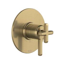 TAP45W1LMAG Apothecary 1/2-in Thermostatic and Pressure Balance Trim with 5 Functions with Lever Handle, Antique Gold
