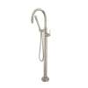 TLB06HF1LMPN Lombardia Single Hole Floor Mount Tub Filler Trim, Polished Nickel