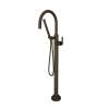 TLB06HF1LMTCB Lombardia Single Hole Floor Mount Tub Filler Trim, Tuscan Brass