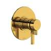 TLB44W1LMULB Lombardia 1/2-in Thermostatic and Pressure Balance Trim with 2 Functions with Lever Handle, Unlacquered Brass