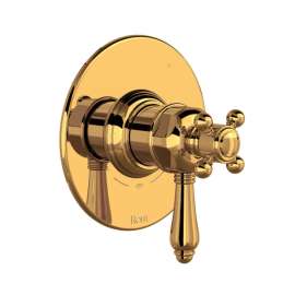 TTD45W1LMIB 1/2-in Thermostatic and Pressure Balance Trim with 5 Functions with Lever Handle, Italian Brass