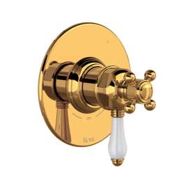 TTD45W1LPIB 1/2-in Thermostatic and Pressure Balance Trim with 5 Functions with Lever Handle, Italian Brass