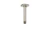 578PN 6-in Ceiling Mount Shower Arm with Square Escutcheon, Polished Nickel