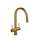 AZ801BG Azure Two Handle Pulldown Kitchen Faucet, Brushed Gold