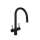 AZ801BK Azure Two Handle Pulldown Kitchen Faucet, Black