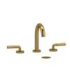 RU08LBG Riu Widespread Lavatory Faucet with C-Spout with Lever Handles, Brushed Gold