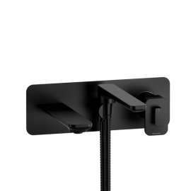 TEQ21BK Equinox Wall Mount Tub Filler Trim, Black